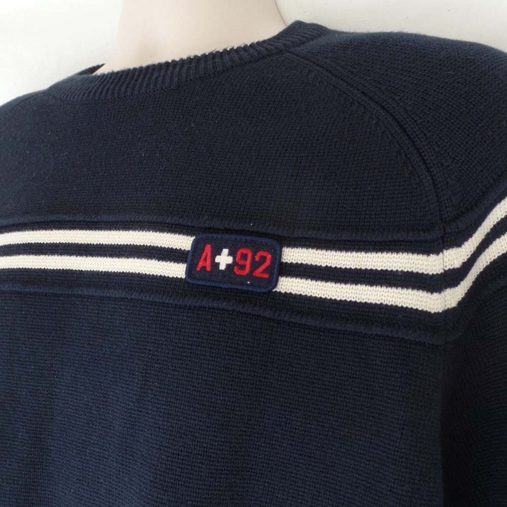 Abercrombie and Fitch A+92 Navy Sweater - Picture 5 of 7